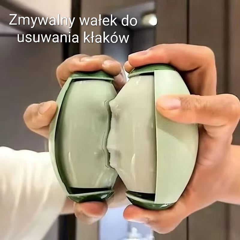 Wielokrotnego użytku, zmywalny wałek do usuwania kłaczków